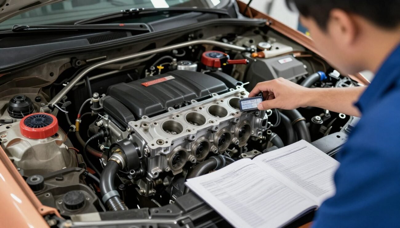 Engine mounting points and physical fitment verification