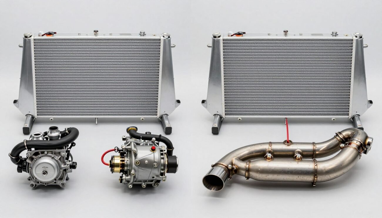 JDM engine cooling system and exhaust compatibility