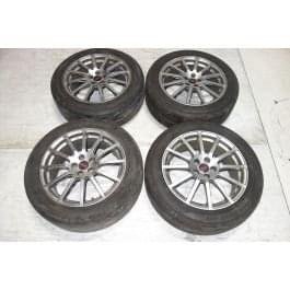JDM Subaru Impreza WRX STi Enkei Wheels Rims Tires 5x100 17x7.5+48 Offset Japan
