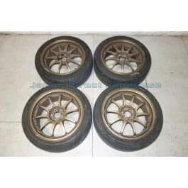 JDM Volk Racing CE28 Rays Rims Wheels Tires 5x100 17x8 +44 Offset Forged Wheels