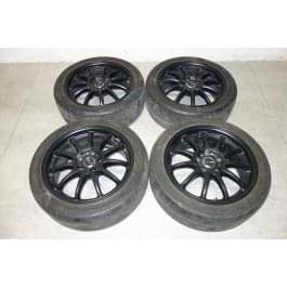 JDM Work Emotion 11r Rims Wheel Tires Genuine Mags With Center Caps 17x7 +47 5x114.3