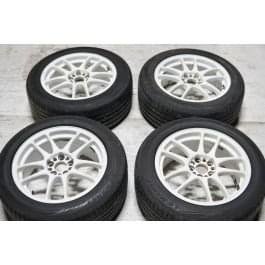 JDM Work Emotion CR Kai Wheels Rims Mags 5x100 16x7 +35 Offset Japan White