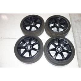 JDM Work emotion XT7 Rims Wheels Tires 5x114.3 18x7.5 +48 Offset Japan Genuine