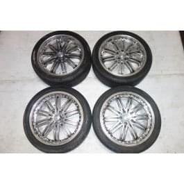 JDM Wrest Wheels Tires Rims 5x114.3 19x8 +45 Offset Toyota Lexus Nissan Infiniti